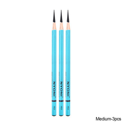 3 tk/komplekt HB Sketch söepliiats Pehme/keskmine/kõva süsinikpliiatsid Kunstiõpilase spetsiaalne käsitsi maalitud maalimise joonistamise eksami pliiats