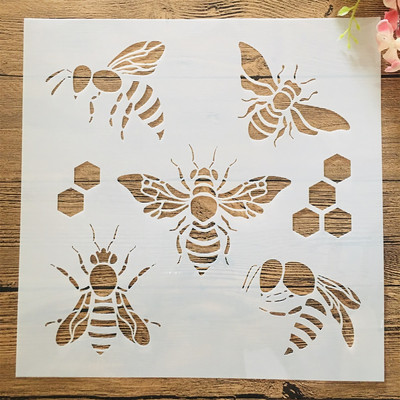 30*30cm Mandala mesilastaru DIY kihistusšabloonid seinamaaling väljalõigete albumi värvimine reljeefalbumi dekoratiivmall