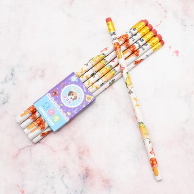 10 buc creion din lemn de înaltă calitate, desene animate cu animale mici, HB, rechizite profesionale de scris pentru școală