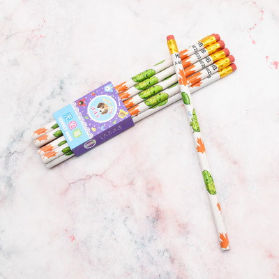 10 buc creion din lemn de înaltă calitate, desene animate cu animale mici, HB, rechizite profesionale de scris pentru școală