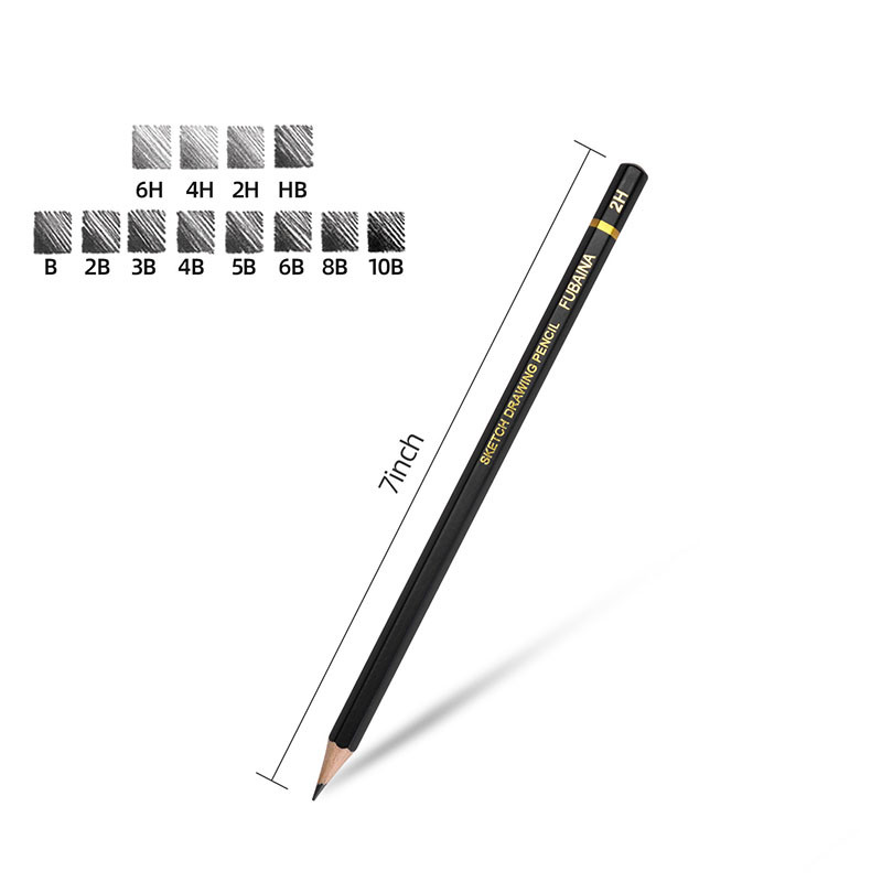 12 tk. Professionaalne joonistamise visandipliiatsikomplekt 6H 4H 2H HB B 2B 3B 4B 5B 6B 8B 10B Kunstmaali grafiidist varjutuspliiatsid