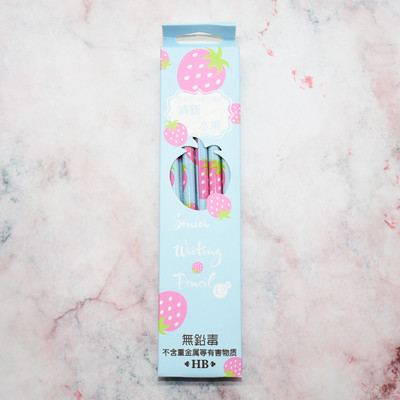 12 gab karikatūra auglis arbūzs ananāss zemeņu kivi HB standarta zīmulis kancelejas preces skolas piederumi augstas kvalitātes zīmulis