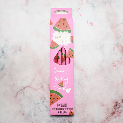 12 gab karikatūra auglis arbūzs ananāss zemeņu kivi HB standarta zīmulis kancelejas preces skolas piederumi augstas kvalitātes zīmulis