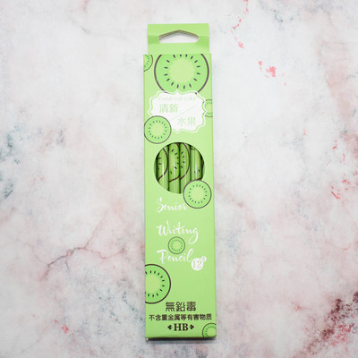 12 gab karikatūra auglis arbūzs ananāss zemeņu kivi HB standarta zīmulis kancelejas preces skolas piederumi augstas kvalitātes zīmulis