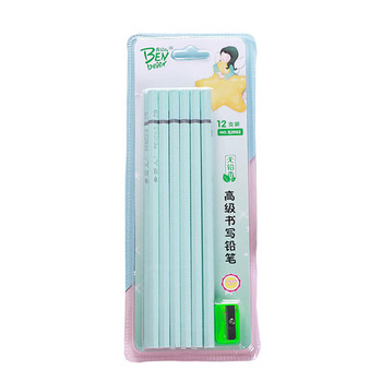 12 бр. / комплект сладък kawaii карикатура желе молив 2B стандартен скица проект чертеж дървен молив канцеларски материали