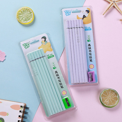 12 kom / set slatke kawaii crtane žele olovke 2B standardne skice projekta crteža drvene olovke za pisanje