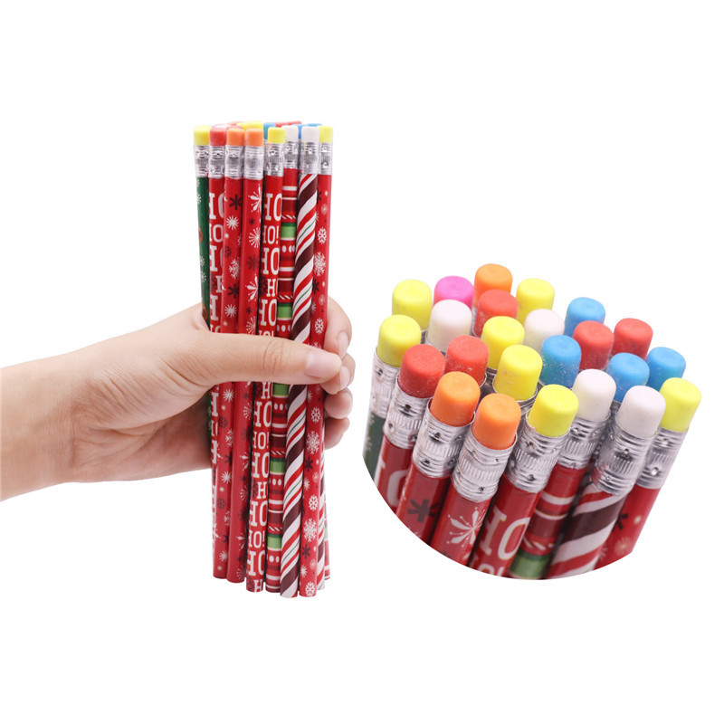 5 τμχ Χριστουγεννιάτικο σχέδιο μολύβι Γόμα ξύλου 2H Έγχρωμο μολύβι Ζωγραφική Σκίτσο Παιδικό μολύβι Φοιτητικό μολύβι γραφικής ύλης