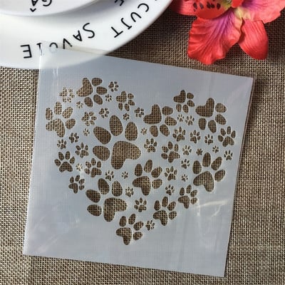 13cm Heart in Heart DIY Craft Layering Stencils Wall Painting Scrapbooking Stamping ανάγλυφο άλμπουμ Πρότυπο χάρτινη κάρτα