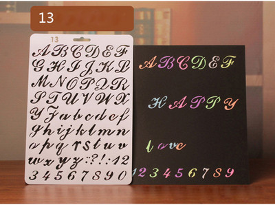 1 kom. Kreativni DIY stil slova, šuplji cvijet, predložak za ručno slikanje, šablona za album, šablona, ikona, poklon za djecu