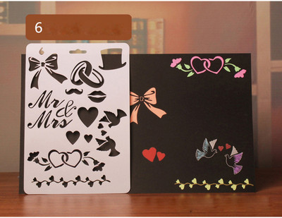 1 kom. Kreativni DIY stil slova, šuplji cvijet, predložak za ručno slikanje, šablona za album, šablona, ikona, poklon za djecu