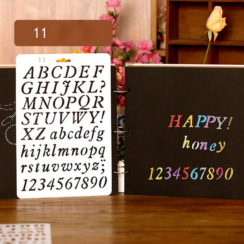 1 kom. Kreativni DIY stil slova, šuplji cvijet, predložak za ručno slikanje, šablona za album, šablona, ikona, poklon za djecu