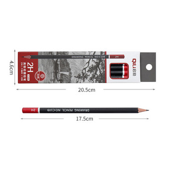 12 бр./кутия висококачествен графитен молив скица рисуване писане HB 2B учебен молив офис ученически пособия