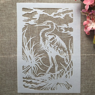 A4 29 cm 3D viļņotu punktu faktūra DIY slāņošanas trafareti sienu gleznojumi albums Krāsošana ar reljefu albumu dekoratīvā veidne