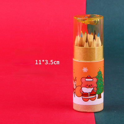 12 komada slatkih božićnih grafitnih olovaka u 12 boja Studentski umjetnik Slikarska olovka s šiljilom Božićni darovi Pribor