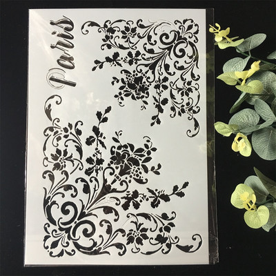 A4 29*21 cm dugi listovi riječi DIY šablone za nanošenje slojeva zidne slike spomenar bojanje album za utiskivanje ukrasni predložak