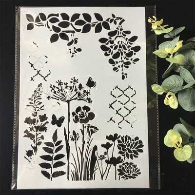 A4 29*21 cm dugi listovi riječi DIY šablone za nanošenje slojeva zidne slike spomenar bojanje album za utiskivanje ukrasni predložak