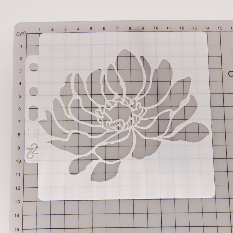 14*13 cm veliki cvjetovi DIY šablone za nanošenje slojeva Zidne slike Spomenar Bojanje Reljefni album Predložak za ukrasne kartice