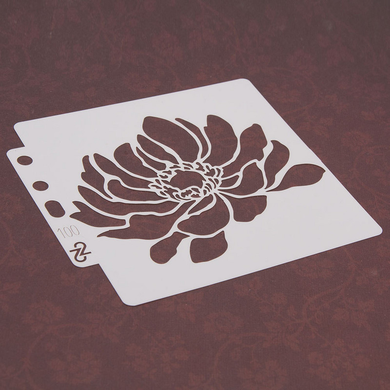 14*13 cm veliki cvjetovi DIY šablone za nanošenje slojeva Zidne slike Spomenar Bojanje Reljefni album Predložak za ukrasne kartice