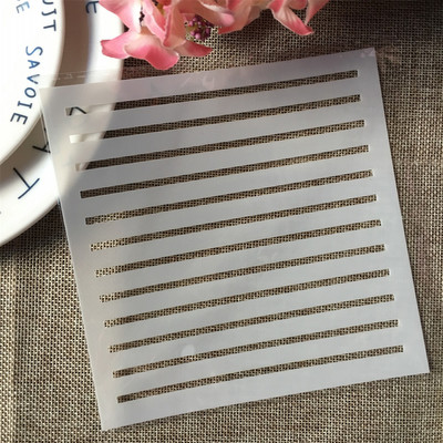 15 cm ģeometriskais rāmis DIY slāņošanas trafareti sienu gleznojumi albums Krāsošana ar reljefu albumu dekoratīvā veidne