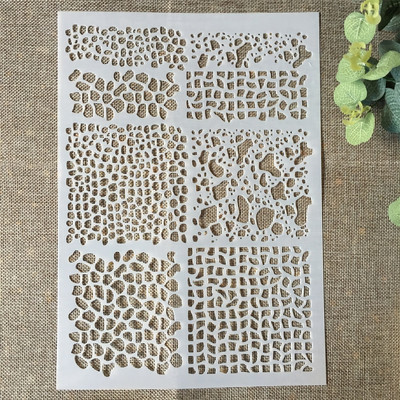 A4 29*21cm kanamunad DIY kihistusšabloonid seinamaaling väljalõigete album värvimine reljeefalbum Dekoratiivne paberist kaardi mall