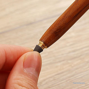 Дървен вечен молив без мастило Неограничено писане Екологична бизнес писалка с подпис Офис канцеларски материали