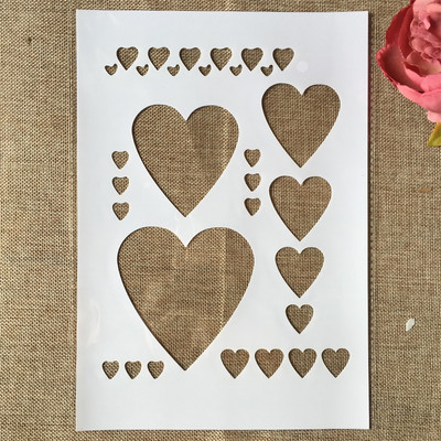 A4 29cm Γεωμετρία Στρογγυλά στένσιλ στρώσεων DIY Ζωγραφική Λεύκωμα ζωγραφικής με ανάγλυφο διακοσμητικό πρότυπο άλμπουμ