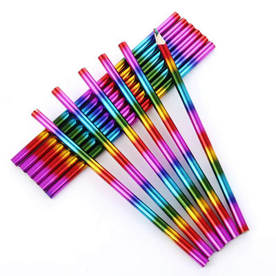 12kom koncentričnih duginih olovaka Drvene bojice za slikanje Kawaii set olovaka u boji Dječje olovke za crtanje grafita Školski pribor