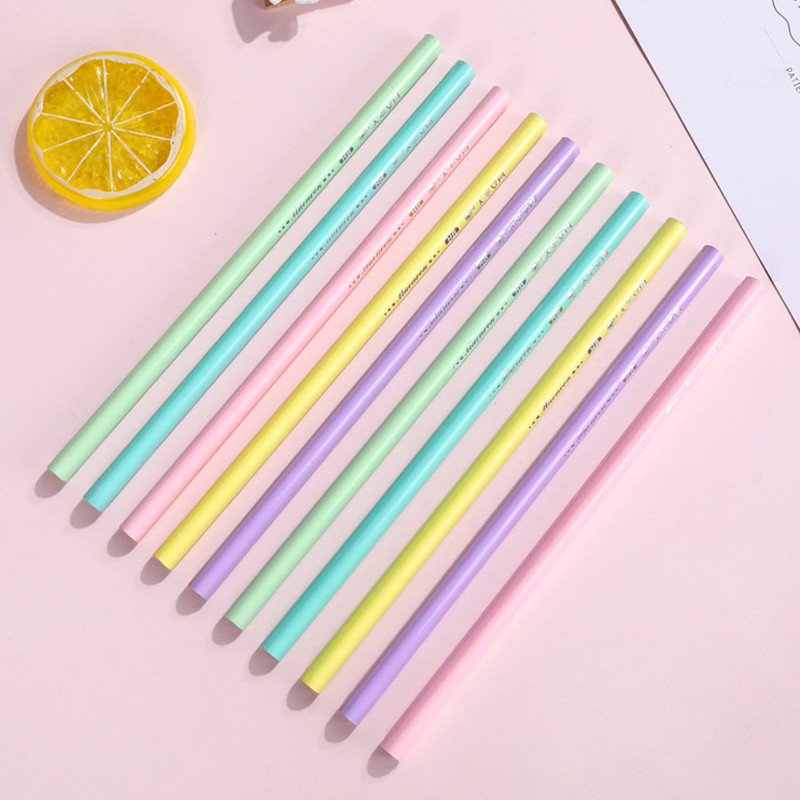 15 komada Zelena bezopasna trokutasta šipka HB olovka Wood Pencil Profesionalna grafitna olovka za skice za školski pribor za djecu