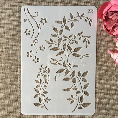 26 cm-es levelek DIY Rétegező Sablonok Falfestés Scrapbook Színező Dombornyomó Album Dekoratív Kártyasablon