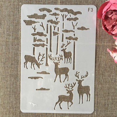 26cm Leaves DIY Layering Stencils Wall Painting Scrapbook Coloring ανάγλυφο άλμπουμ Πρότυπο διακοσμητικής κάρτας