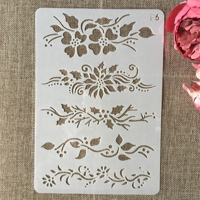 26cm Leaves DIY Layering Stencils Wall Painting Scrapbook Coloring ανάγλυφο άλμπουμ Πρότυπο διακοσμητικής κάρτας