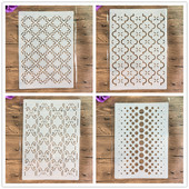 A4 formāta kūkas trafarets pielāgota veidne kāzu kūkas veidne sienu apgleznošana albuma zīmoga fotoalbuma dekorēšana grebšana DIY amatniecības papīra karte