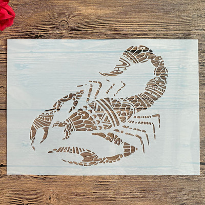 A4 29 * 21cm Ise ise looma šabloonid Maalimine Väljalõigete album Värvimine Reljeefalbum Dekoratiivne Paberkaardi mall, sein.