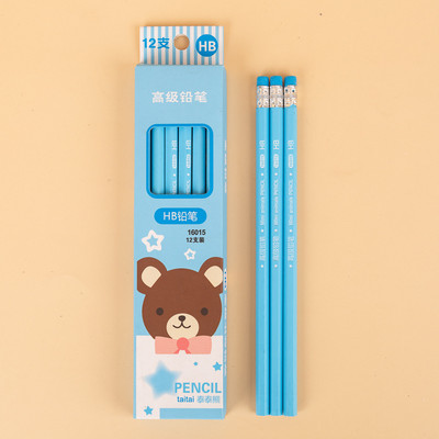 12 buc/cutie Creioane de școală Cadouri de papetărie Kawaii pentru copii Urs de animale din desene animate Creioane drăguțe pentru elev de școală