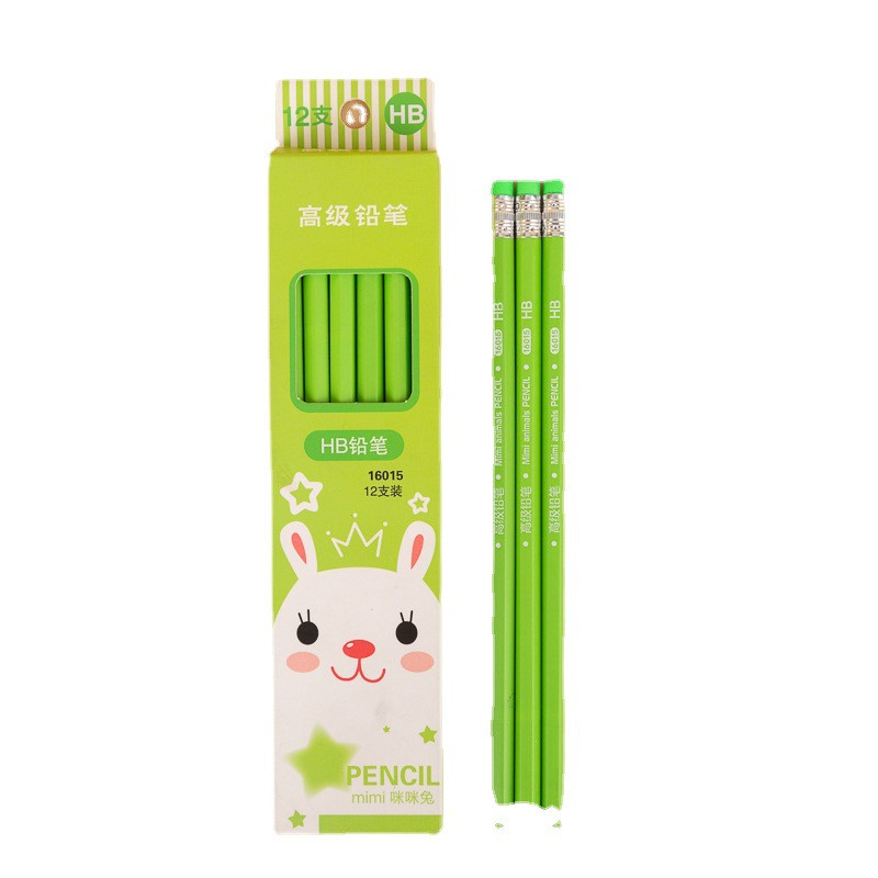 12 buc/cutie Creioane de școală Cadouri de papetărie Kawaii pentru copii Urs de animale din desene animate Creioane drăguțe pentru elev de școală