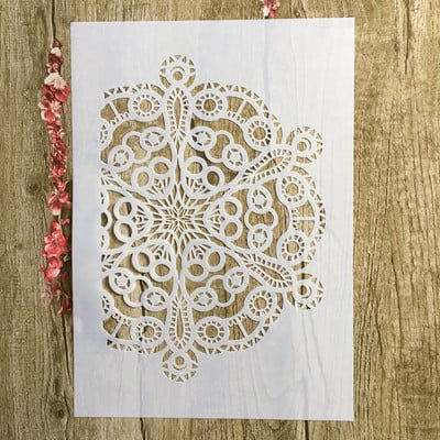 A4 29 * 21 εκ. Αμπελόφυλλα δέντρου DIY Στένσιλ Ζωγραφική τοίχων Λεύκωμα χρωματισμού Ανάγλυφο άλμπουμ Διακοσμητικό χάρτινο πρότυπο κάρτας