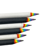 2 bucăți hârtie curcubeu creion rulou hârtie 2B reumplere creion cadou creativ ecologic Creion obișnuit pentru scris lină