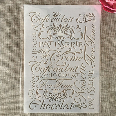 A4 29 cm plūmju ziedu zars DIY slāņošanas trafareti sienu gleznojums albums Krāsošana ar reljefu albumu dekoratīvā veidne