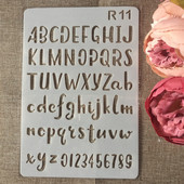 1 τεμ 26 εκ. Γράμματα αλφαβήτου DIY Στένσιλ στρώσεων χειροτεχνίας Ζωγραφική Scrapbooking Σφράγιση ανάγλυφο Διακοσμητικό Πρότυπο κάρτας χαρτιού