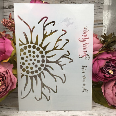 A4 29cm Dandelion DIY Layering Stencils Wall Painting Scrapbook Coloring ανάγλυφο άλμπουμ Διακοσμητικό χάρτινο πρότυπο κάρτας