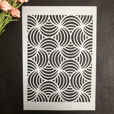 Zidna šablona za rukotvorine veličine A4 za slikanje na drvu, tkanini, zidovima Art Room Decal Scrapbooking Album za utiskivanje Papirnate kartice