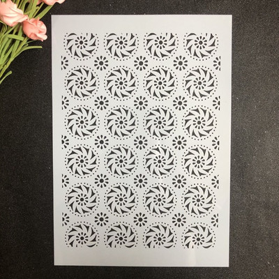 Zidna šablona za rukotvorine veličine A4 za slikanje na drvu, tkanini, zidovima Art Room Decal Scrapbooking Album za utiskivanje Papirnate kartice