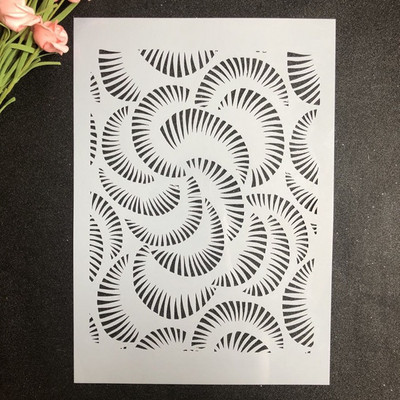 Zidna šablona za rukotvorine veličine A4 za slikanje na drvu, tkanini, zidovima Art Room Decal Scrapbooking Album za utiskivanje Papirnate kartice