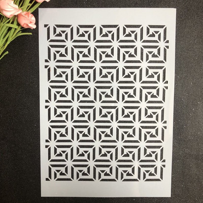 Zidna šablona za rukotvorine veličine A4 za slikanje na drvu, tkanini, zidovima Art Room Decal Scrapbooking Album za utiskivanje Papirnate kartice