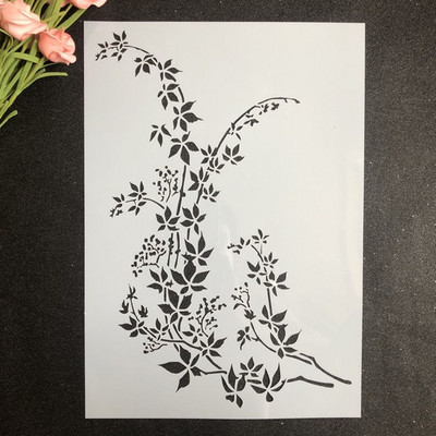 Zidna šablona za rukotvorine veličine A4 za slikanje na drvu, tkanini, zidovima Art Room Decal Scrapbooking Album za utiskivanje Papirnate kartice