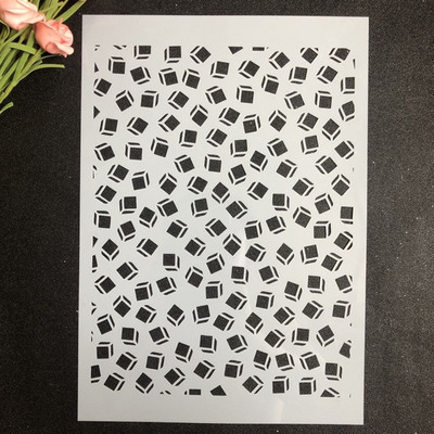 Zidna šablona za rukotvorine veličine A4 za slikanje na drvu, tkanini, zidovima Art Room Decal Scrapbooking Album za utiskivanje Papirnate kartice