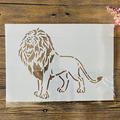 A4 29 cm divi Gecko DIY slāņošanas trafareti sienu gleznojuma albums Krāsošana ar reljefu albumu dekoratīvā veidne