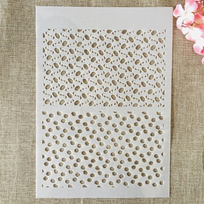 A4 29 cm točkasti okrugli DIY šablone za slojeve Spomenar za bojenje Album za utiskivanje Ukrasni predložak