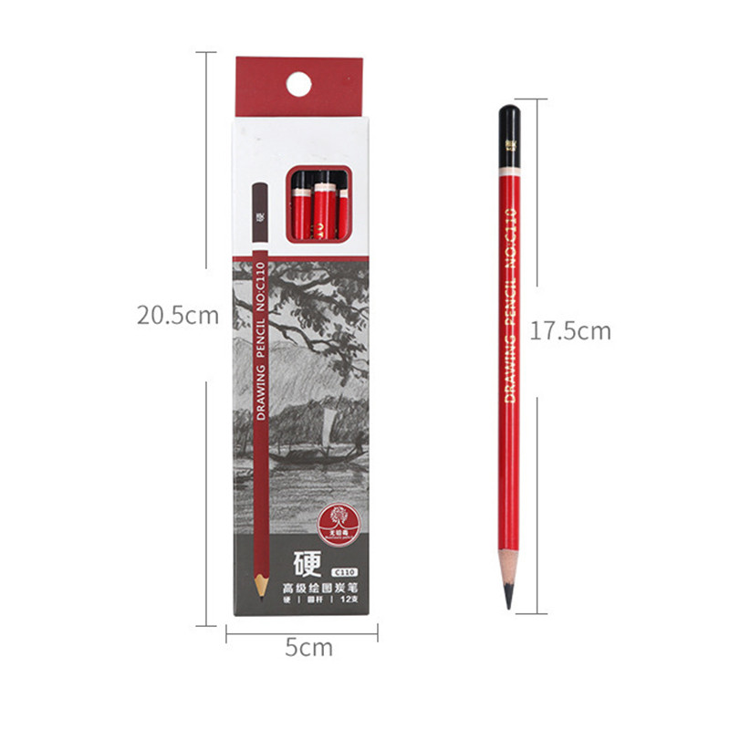 12 kom. Novi visokokvalitetni set olovaka za skice Studentski ručni alati za crtanje Hb 2b Ispit Olovka Likovni pribor Olovka za pisanje Veleprodaja