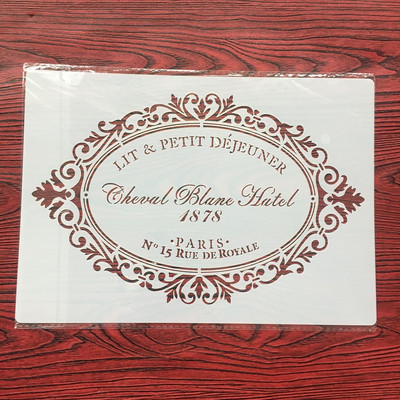 A4 29 * 21 cm Mjesečeva mandala DIY šablone Zidne slike Spomenar Bojanje Album za utiskivanje Ukrasni papirni predložak kartice, zid